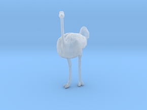 Ostrich 1:87 Standing Calm in Clear Ultra Fine Detail Plastic