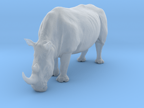White Rhinoceros 1:16 Grazing Female in Clear Ultra Fine Detail Plastic