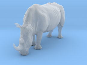 White Rhinoceros 1:48 Grazing Female in Clear Ultra Fine Detail Plastic