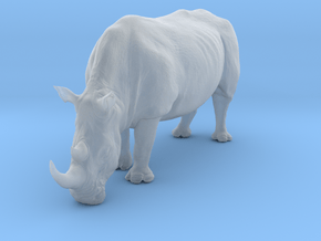 White Rhinoceros 1:22 Grazing Female in Clear Ultra Fine Detail Plastic