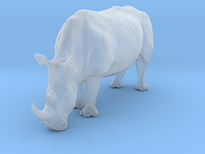 White Rhinoceros 1:76 Grazing Female in Clear Ultra Fine Detail Plastic