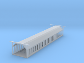 Airship hangar / Luftschiffhalle 1/2400 in Clear Ultra Fine Detail Plastic