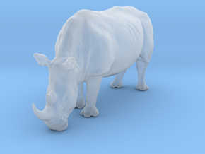 White Rhinoceros 1:96 Grazing Female in Clear Ultra Fine Detail Plastic