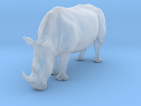 White Rhinoceros 1:87 Grazing Female in Clear Ultra Fine Detail Plastic