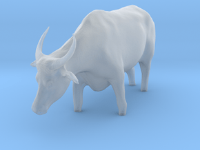 Domestic Asian Water Buffalo 1:24 Stands in Water in Clear Ultra Fine Detail Plastic