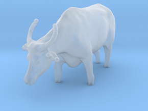 Domestic Asian Water Buffalo 1:72 Stands in Water in Clear Ultra Fine Detail Plastic