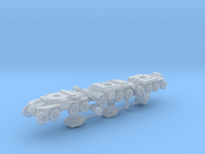 Heavy Armored Cars T13, T17, T18 1/285 6mm in Clear Ultra Fine Detail Plastic
