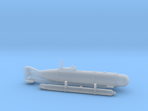Submarine Type XXVII A "Hecht" 1/285 6mm in Clear Ultra Fine Detail Plastic