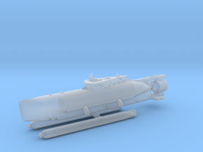 Type XXVII B5 "Seehund" 1/285 6mm in Clear Ultra Fine Detail Plastic