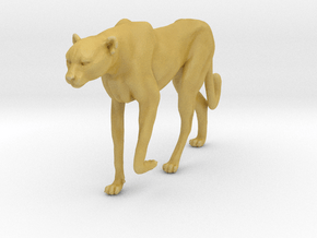 Cheetah 1:22 Walking Female 1 in Tan Fine Detail Plastic