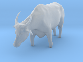 Domestic Asian Water Buffalo 1:9 Stands in Water in Clear Ultra Fine Detail Plastic