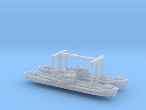 German WWII Hansa Type 3000 Freighter 1/1800  in Clear Ultra Fine Detail Plastic