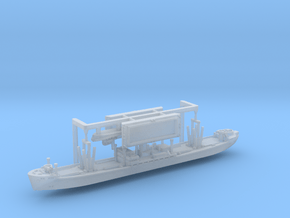 WWII Hansa Type 9000 Freighter & Tug 1/2400 in Clear Ultra Fine Detail Plastic