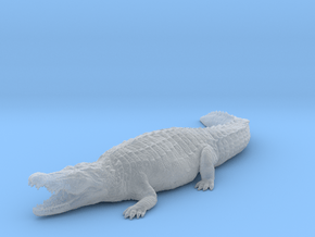 Nile Crocodile 1:45 Mouth Open in Clear Ultra Fine Detail Plastic