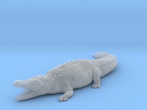 Nile Crocodile 1:24 Mouth Open in Clear Ultra Fine Detail Plastic