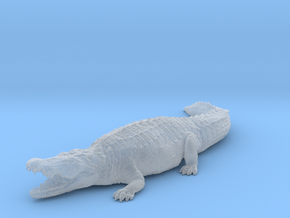 Nile Crocodile 1:64 Mouth Open in Clear Ultra Fine Detail Plastic