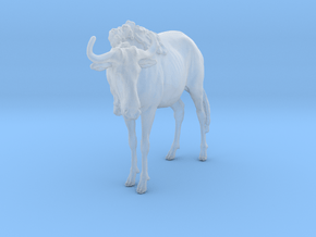 Blue Wildebeest 1:35 Standing Male in Clear Ultra Fine Detail Plastic