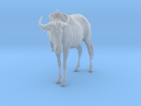 Blue Wildebeest 1:9 Standing Male in Clear Ultra Fine Detail Plastic