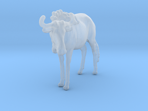Blue Wildebeest 1:76 Standing Male in Clear Ultra Fine Detail Plastic