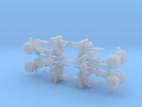 US 155mm M1918 Howitzer 1/285 in Clear Ultra Fine Detail Plastic