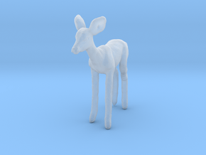 Impala 1:45 Standing Fawn in Clear Ultra Fine Detail Plastic