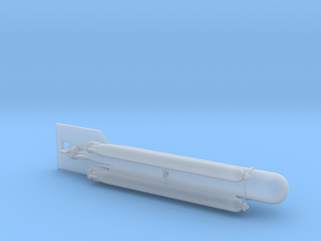 German Midget Submarine "Molch" 1/144 in Clear Ultra Fine Detail Plastic