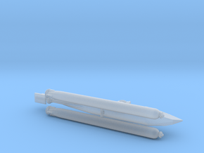 German Midget Submarine "Biber" 1/144 in Clear Ultra Fine Detail Plastic