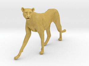 Cheetah 1:15 Walking Female 2 in Tan Fine Detail Plastic