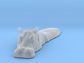 Hippopotamus 1:160 Lying in Water 1 in Clear Ultra Fine Detail Plastic