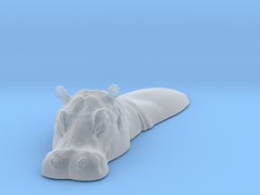 Hippopotamus 1:87 Lying in Water 1 in Clear Ultra Fine Detail Plastic