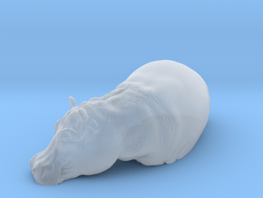 Hippopotamus 1:64 Standing in Water in Clear Ultra Fine Detail Plastic