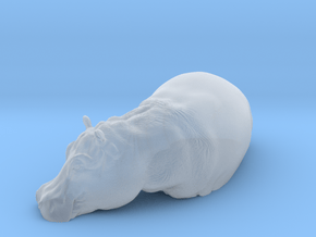 Hippopotamus 1:72 Standing in Water in Clear Ultra Fine Detail Plastic