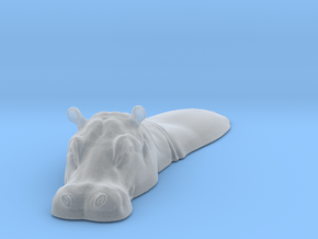 Hippopotamus 1:35 Lying in Water 1 in Clear Ultra Fine Detail Plastic