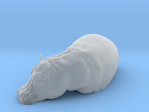 Hippopotamus 1:12 Standing in Water in Clear Ultra Fine Detail Plastic