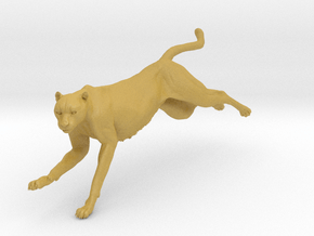 Cheetah 1:9 Running Female in Tan Fine Detail Plastic