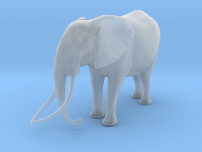 African Bush Elephant 1:72 Tusker Bull Satao in Clear Ultra Fine Detail Plastic