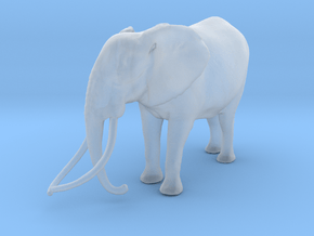 African Bush Elephant 1:120 Tusker Bull Satao in Clear Ultra Fine Detail Plastic
