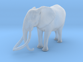 African Bush Elephant 1:160 Tusker Bull Satao in Clear Ultra Fine Detail Plastic