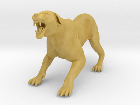 Lion 1:20 Aggressive Lioness in Tan Fine Detail Plastic