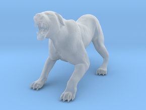 Lion 1:20 Aggressive Lioness in Clear Ultra Fine Detail Plastic