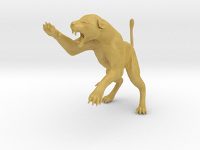 Lion 1:22 Striking Lioness in Tan Fine Detail Plastic