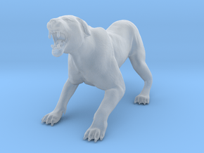 Lion 1:22 Aggressive Lioness in Clear Ultra Fine Detail Plastic