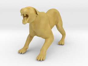 Lion 1:45 Aggressive Lioness in Tan Fine Detail Plastic