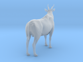 Common Eland 1:25 Standing Male in Clear Ultra Fine Detail Plastic