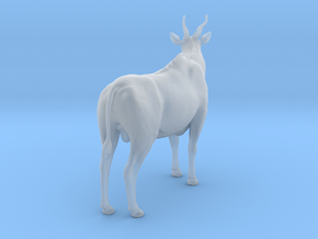 Common Eland 1:35 Standing Male in Clear Ultra Fine Detail Plastic