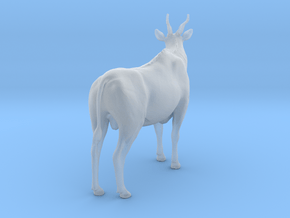 Common Eland 1:45 Standing Male in Clear Ultra Fine Detail Plastic