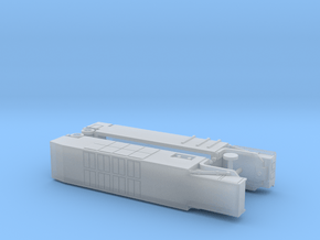 THAAD EEU & CEU Semitrailer 1/285 in Clear Ultra Fine Detail Plastic