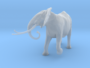 African Bush Elephant 1:87 Tusker Bull Shawu in Clear Ultra Fine Detail Plastic