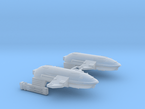 3788 Scale WYN Barracuda Frigates (2) CVN in Clear Ultra Fine Detail Plastic