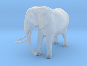 African Bush Elephant 1:160 Tusker Bull Dzombo in Clear Ultra Fine Detail Plastic